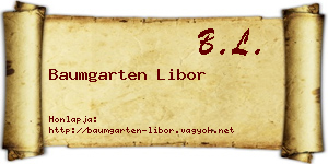 Baumgarten Libor névjegykártya